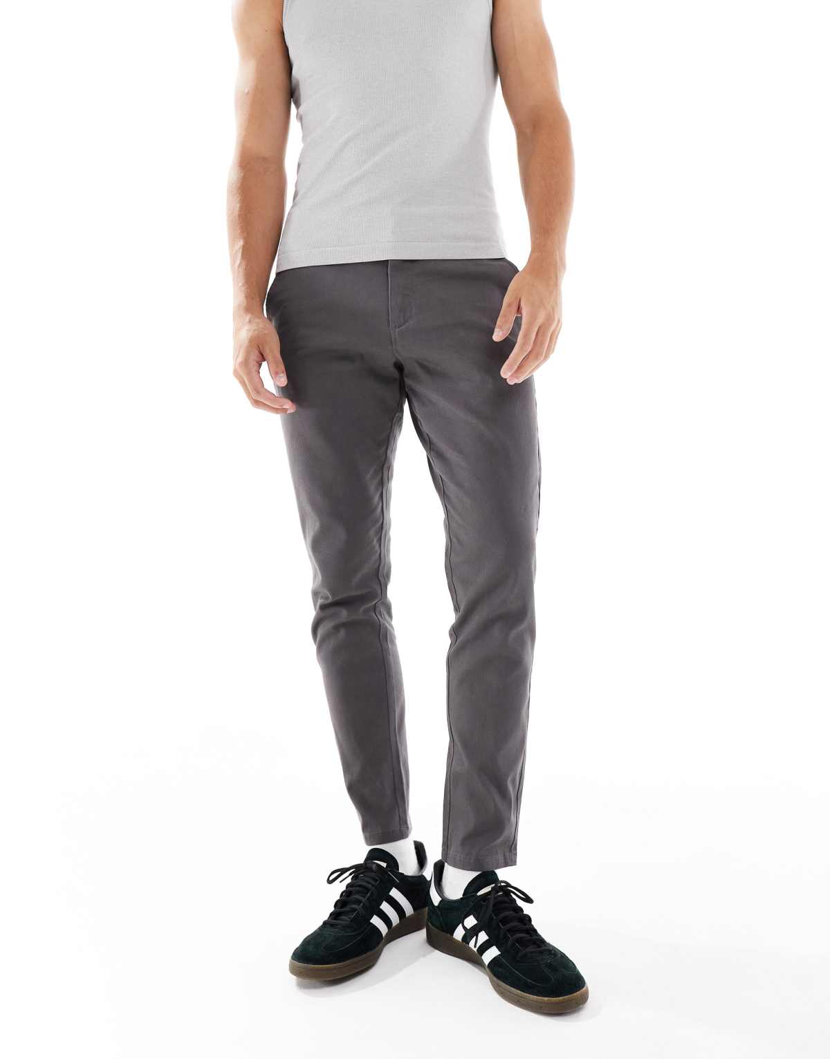 JJ Rebel slim chino in grey