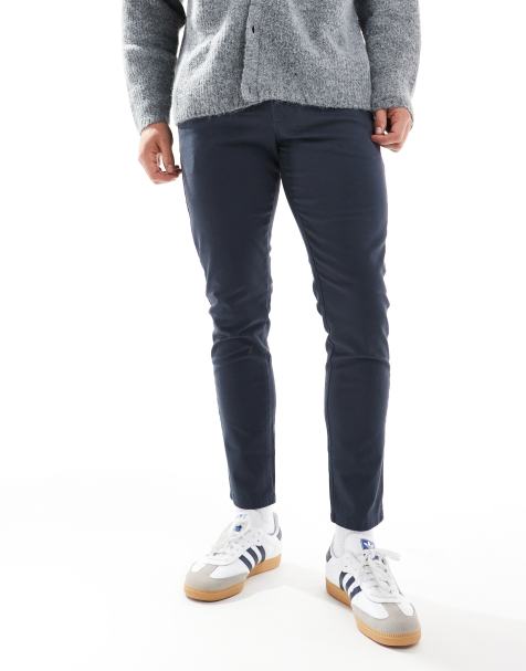 JJ Rebel slim fit chino pants in navy - view 1