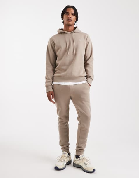 JJ Rebel slim sweatpants with logo in beige - view 1
