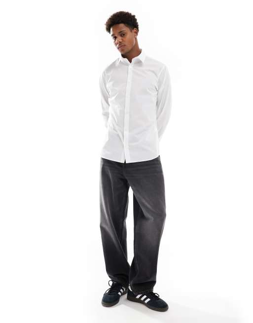 JJ Rebel smart shirt in white , 4 of 4