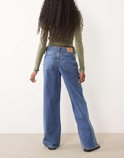 JJ Rebel Sophie jean large coupe large bleu moyen, 2 de 5