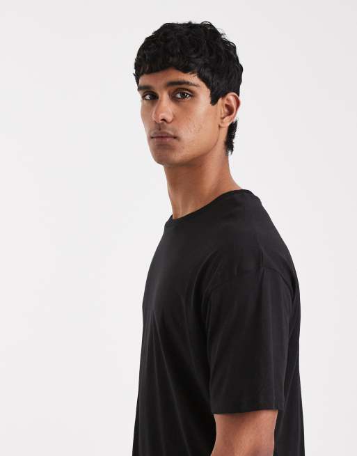JJ Rebel - Sort oversized T-shirt, 4 af 5