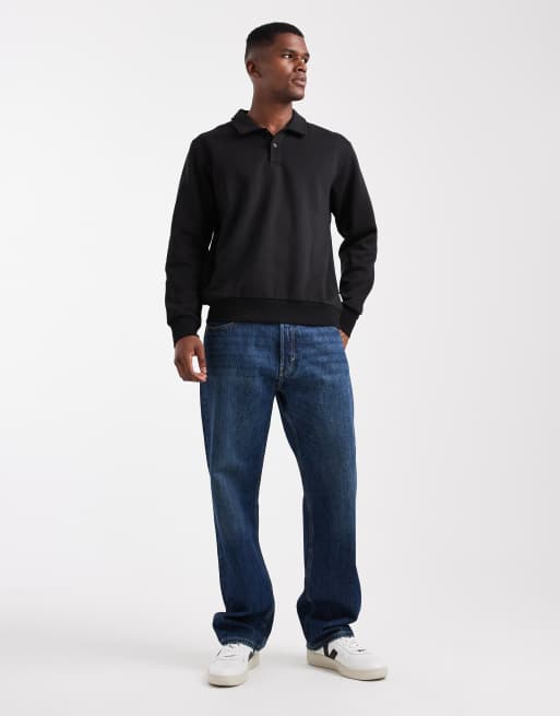 JJ Rebel - Sort polo-sweatshirt, 2 af 5