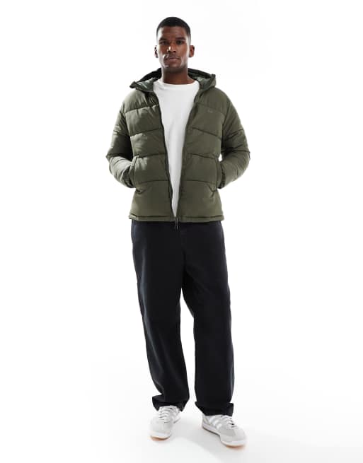 JJ Rebel – Steppjacke in Grün mit Kapuze, 2 von 5