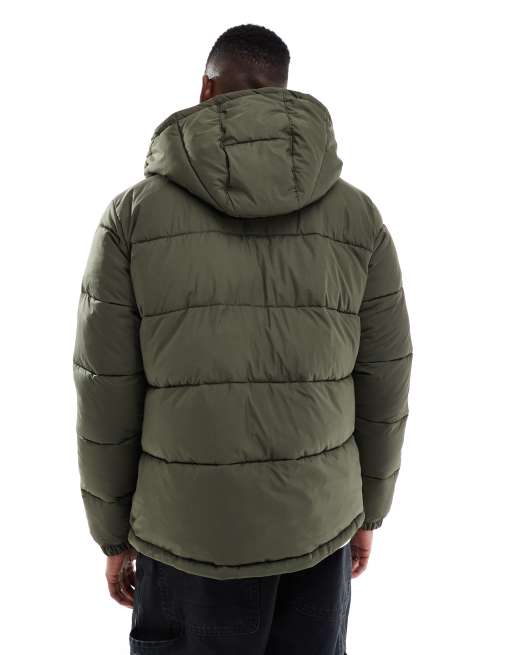 JJ Rebel – Steppjacke in Grün mit Kapuze, 3 von 5