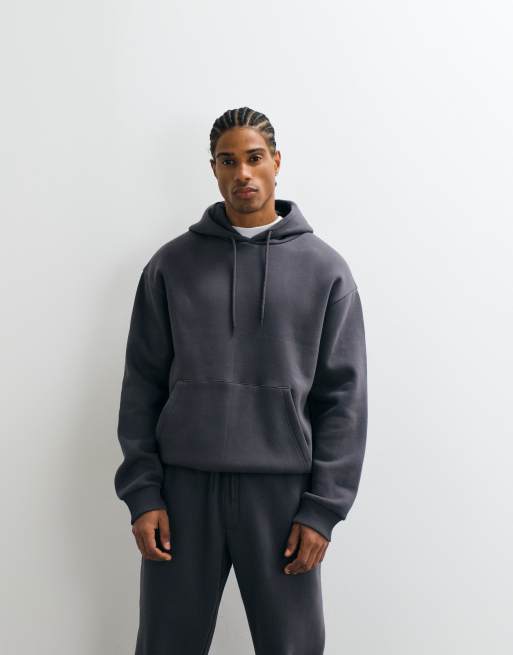 JJ Rebel - sudadera con capucha de conjunto y bolsillo delantero en gris carbón, 5 de 5