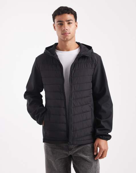 JJ Rebel – Svart, quiltad jacka med huva - view 1