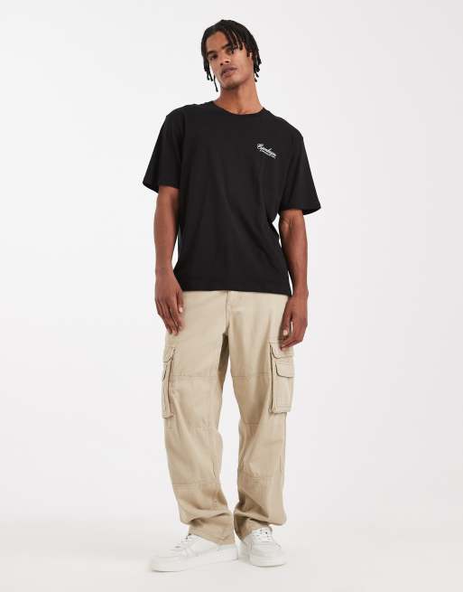JJ Rebel – Svart t-shirt med tryck baktill, 2 av 5