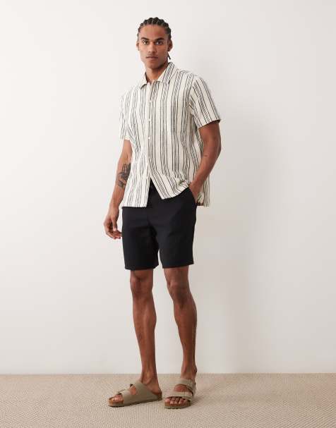 JJ Rebel – Svarta shorts med textur - view 1