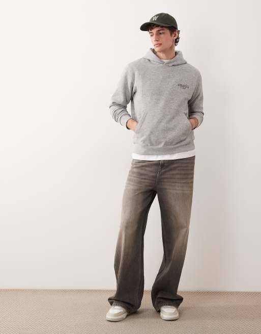 Sweat à Capuche Garçon Rebel, Gris, Taille 10 Ans, Motif Bloc De Couleurs Et Logo Brodé