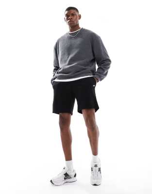 Jj Rebel Sweatshirt Fabric Shorts In Black