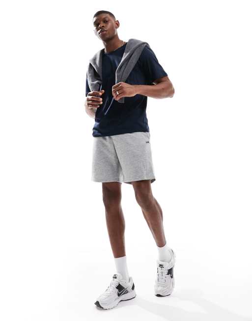 JJ Rebel sweatshirt fabric shorts in gray
