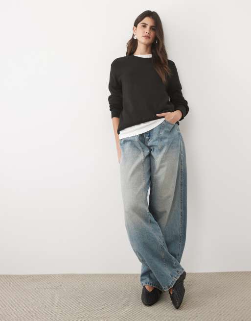 JJ Rebel sweter dzianinowy regular fit w czerni, 2 z 4