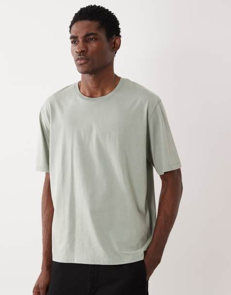 JJ Rebel – Szałwiowozielony sprany T-shirt oversize - view 1