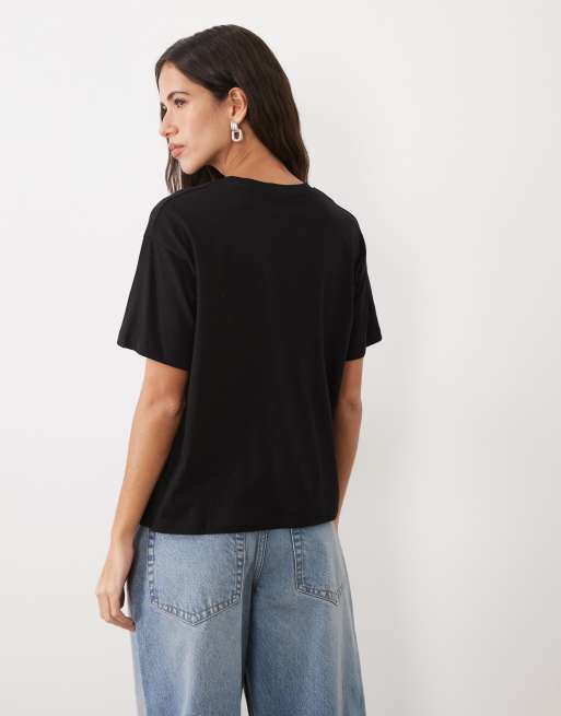 JJ Rebel t-shirt ample à manches courtes noir, 4 de 4