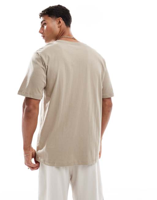 JJ Rebel - T-shirt avec logo sur la poitrine - Beige, 4 de 4