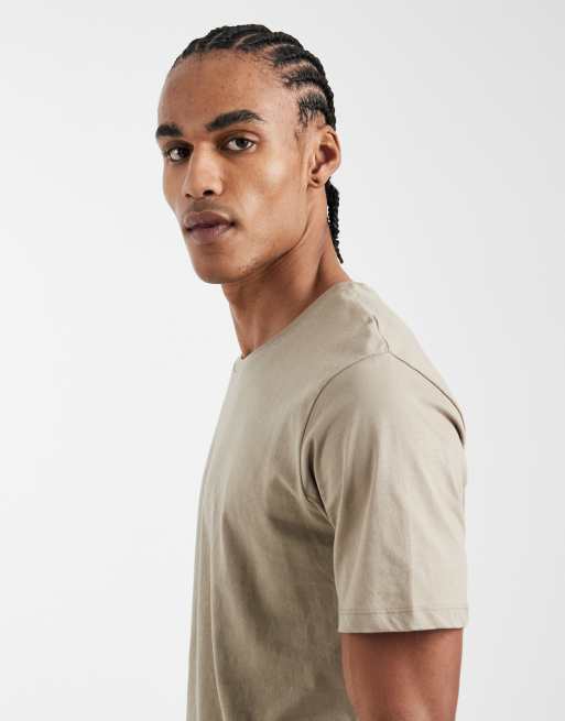 JJ Rebel - T-shirt basic vestibilità classica beige, 4 di 5