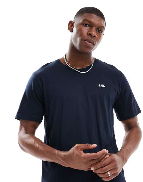 JJ Rebel - T-shirt blu navy con logo - view 1