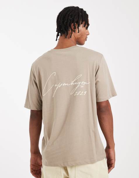 JJ Rebel - T-shirt marrone con stampa sul retro - view 1