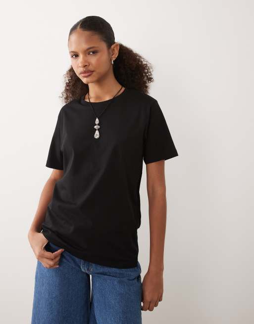 JJ Rebel t-shirt med korta ärmar i svart, 2 av 4