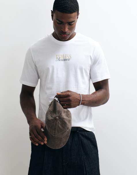 JJ Rebel - T-shirt oversize avec imprimé au dos - Blanc - view 1
