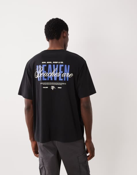 JJ Rebel - T-shirt oversize avec imprimé au dos - Noir - view 1