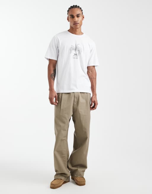 JJ Rebel - T-shirt oversize bianca con stampa sul davanti, 2 di 5