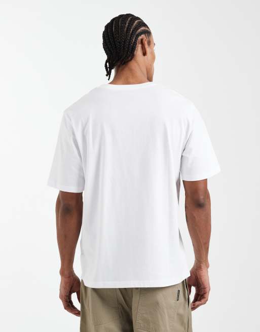 JJ Rebel - T-shirt oversize bianca con stampa sul davanti, 3 di 5