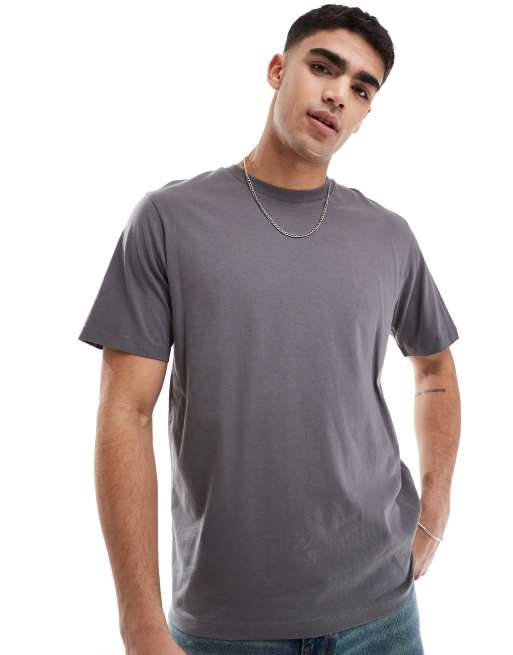 JJ Rebel - T-shirt oversize color grigio scuro 