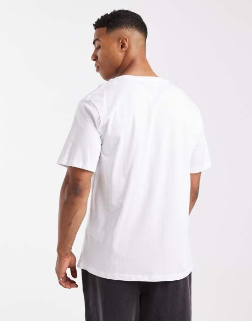 JJ Rebel T-shirt with chest logo in white