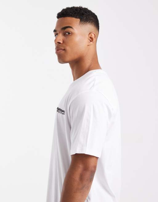 JJ Rebel T-shirt with chest logo in white