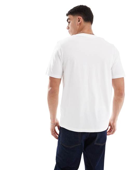 JJ Rebel t-shirt with chest logo print in white, 4 of 4