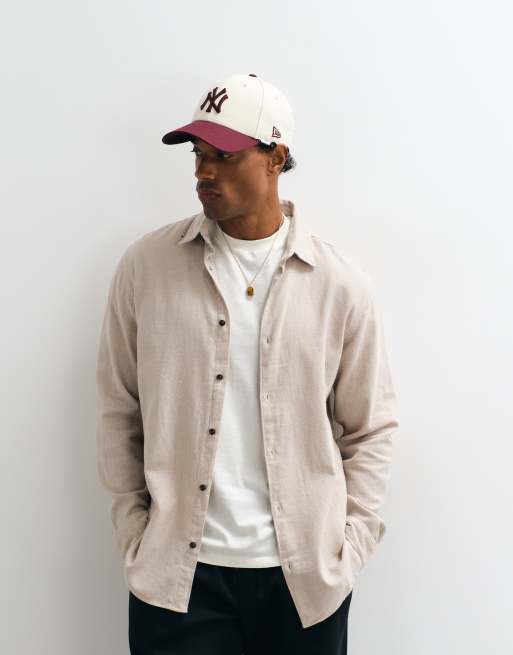 JJ Rebel textured shirt in cream, 2 of 5