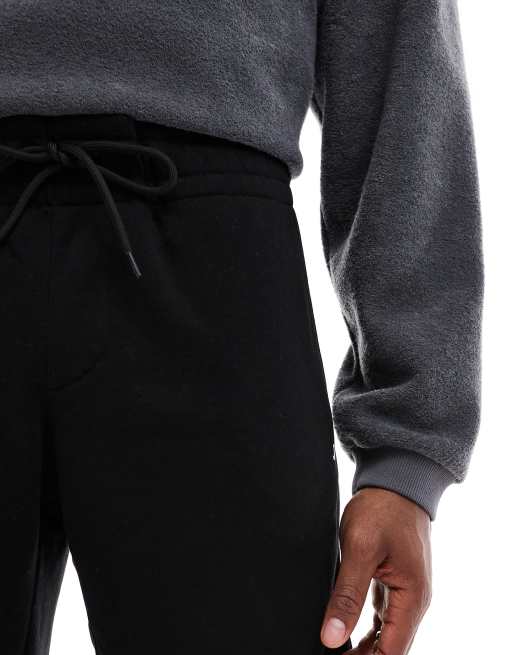 JJ Rebel trackie shorts in black, 3 of 5