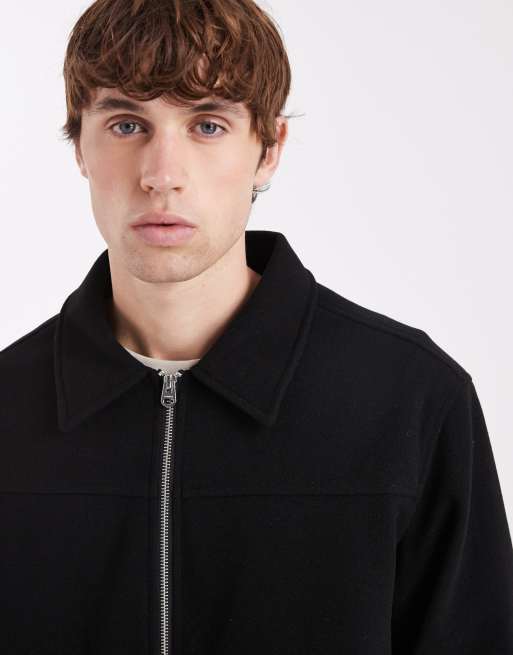 JJ Rebel - Veste brossée à zip - Noir, 5 de 5