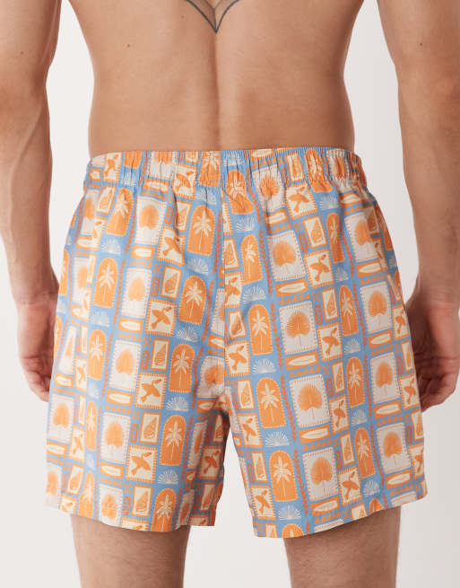 JJ Rebel - Zwemshort met Hawaii-print in multi, 5 van 5