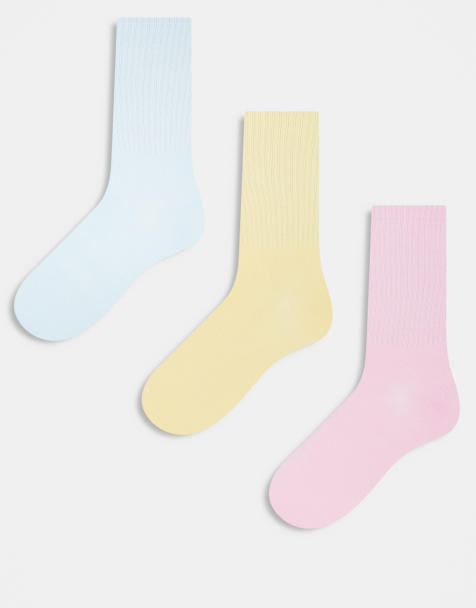 JJXX – 3er-Pack Sportsocken in Gelb und weiteren Farben - view 1