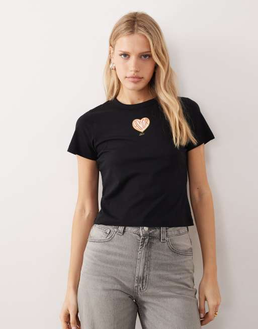 JJXX - Amour - Sort baby-T-shirt med mærke, 2 af 4