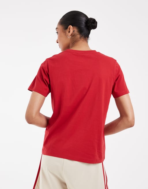 JJXX Anna crew neck T-shirt in red, 4 of 4