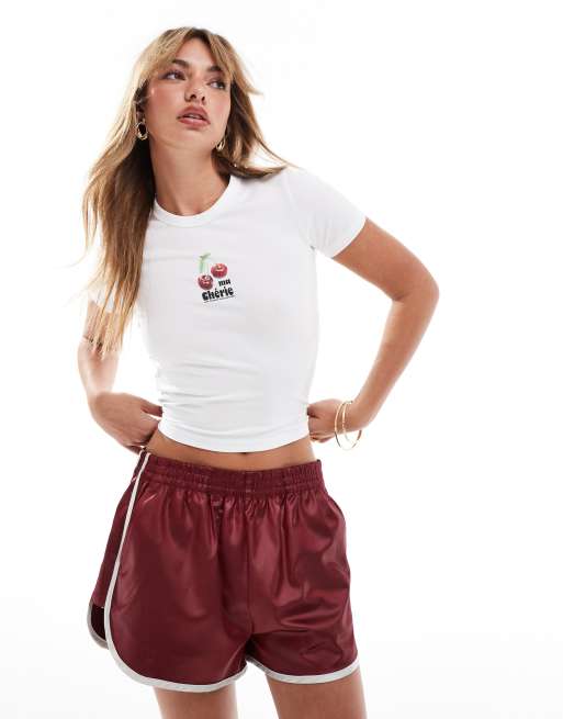 JJXX - Baby-T-shirt med kirsebærprint