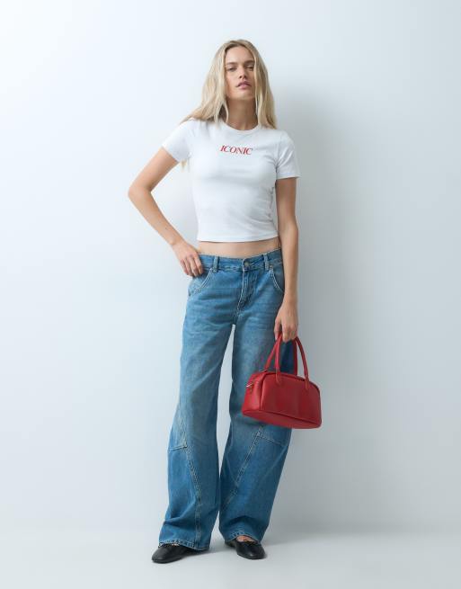 JJXX Baby-T-Shirt mit ikonischem Print in Weiß, 3 von 4