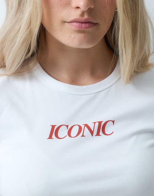 JJXX Baby-T-Shirt mit ikonischem Print in Weiß, 4 von 4