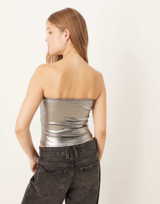 JJXX - Bandeau-top in zilver, 4 van 4