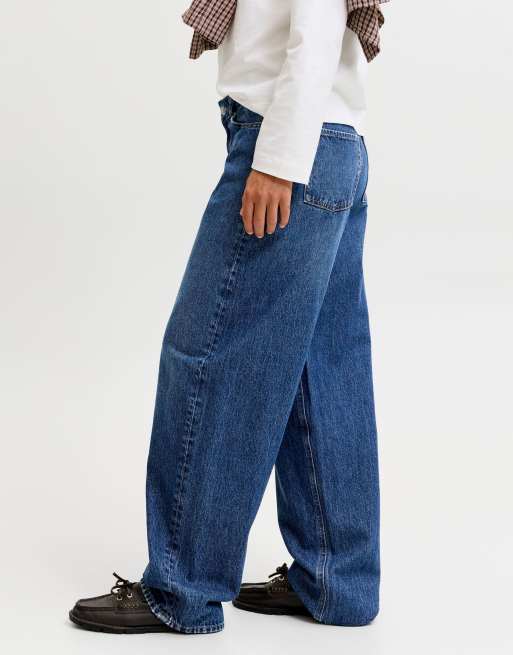 JJXX barrel fit jeans i blå denim, 6 av 7