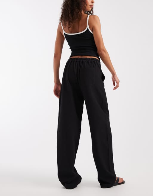 JJXX barrel trousers in black, 5 of 5