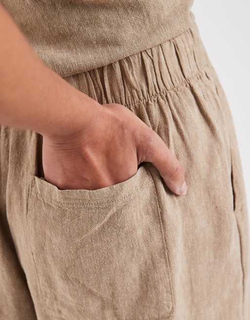 JJXX - Beige shorts i hørblanding - Del af sæt, 5 af 5