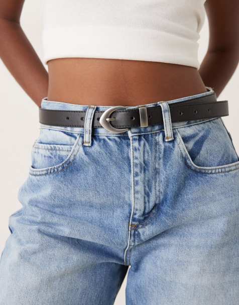 JJXX belt with buckle in black - view 1