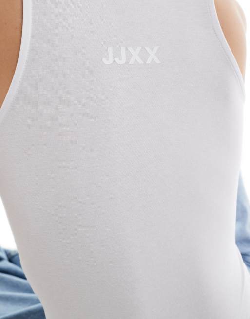 JJXX - Body bianco allacciato al collo, 3 di 4