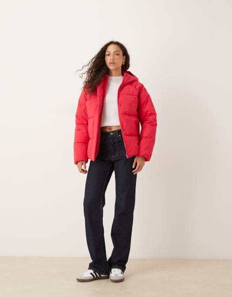 JJXX - Bordeaux dynejakke med hætte - view 1