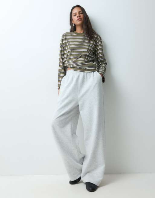 JJXX boxy long sleeve tee in green stripe, 2 of 5